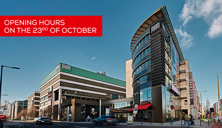 Opening hours on 23rd October