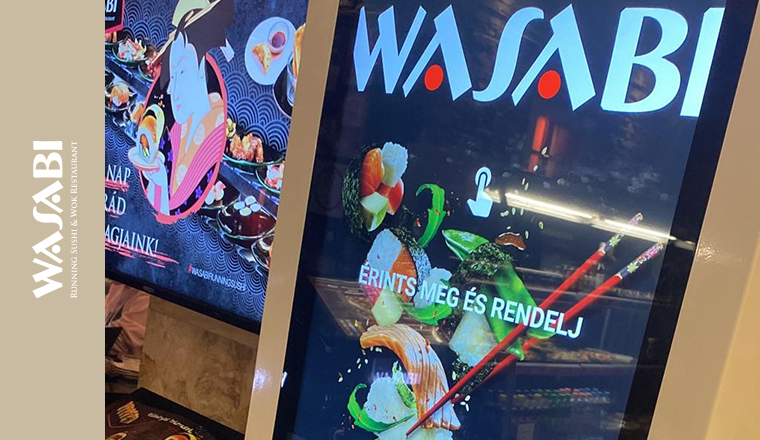 Self-service kiosk only at MOM Park Wasabi!