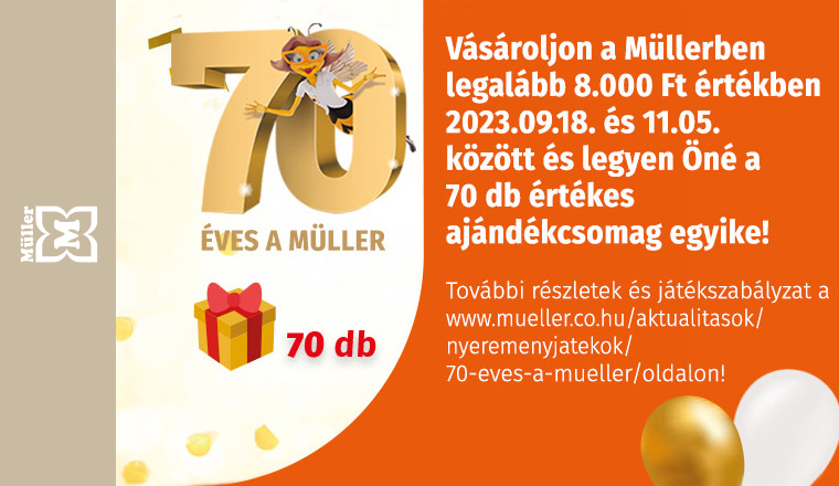 70 years, 70 prizes—Müller awaits you!