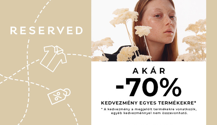 Up to -70% discount at Reserved