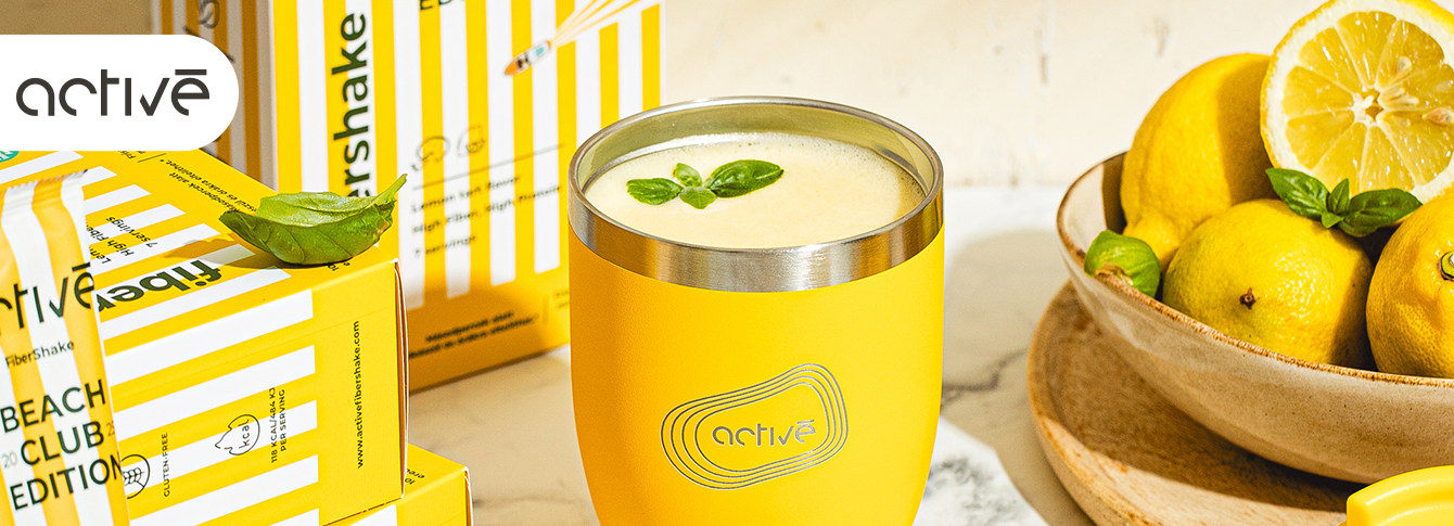 New Lemon Tart Flavor in the activé FiberShake Range