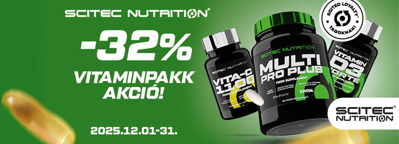 Vitamin Package Promotion at the Scitec Nutrition Store