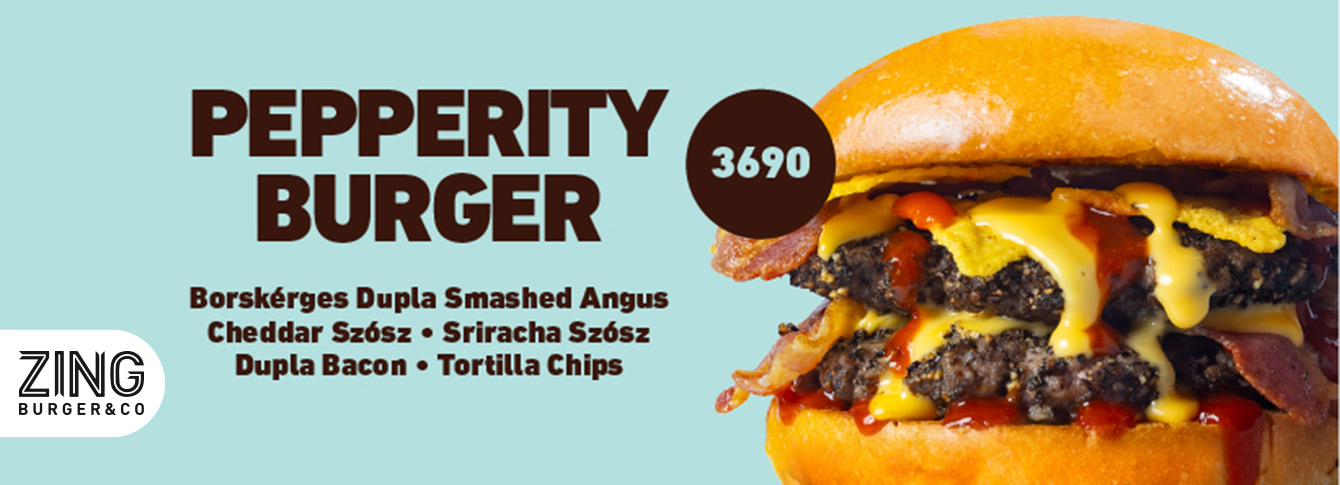 Pepperity Burger at Zing Burger