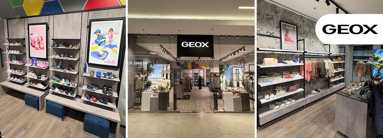 The Geox store welcomes you with discounts and stylish items