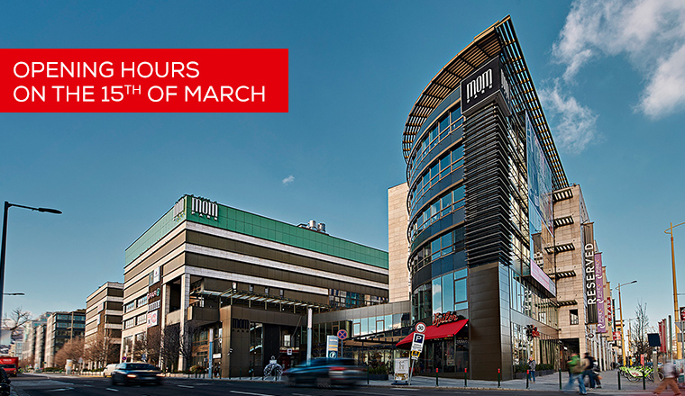 OPENING HOURS ON THE 15TH OF MARCH