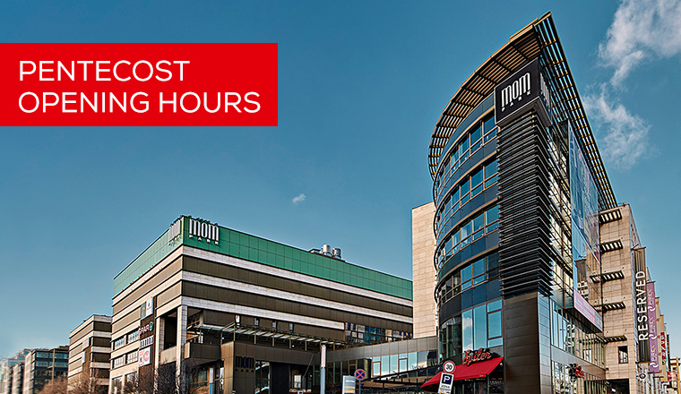 Pentecost weekend:.our shops will be closed, but you can visit our restaurants 